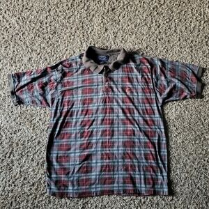Twenty X Wrangler Men's Short Sleeve Plaid Polo Shirt Size XL
